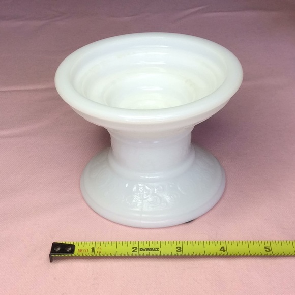 FINAL SALE PRICE Milk Glass/Glass Candle Accents for the Home - Picture 4 of 8